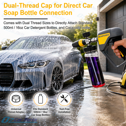 Bear Force | Pressure Washer Premium Foam Cannon V3 1/4" Quick Connect
