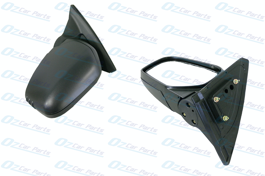 Passenger Side Manual Door Mirror Black for Mitsubishi Triton ML MN 06-15