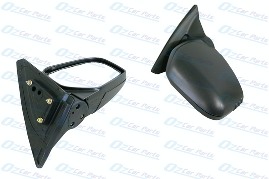 Driver Side Manual Door Mirror Black for Mitsubishi Triton ML MN 06-15