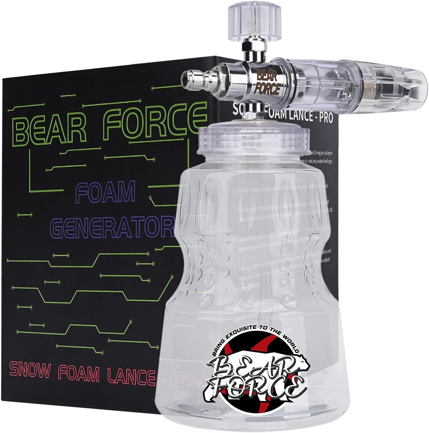 BEAR FORCE | Pressure Washer Foam Cannon 1/4” Quick Connector