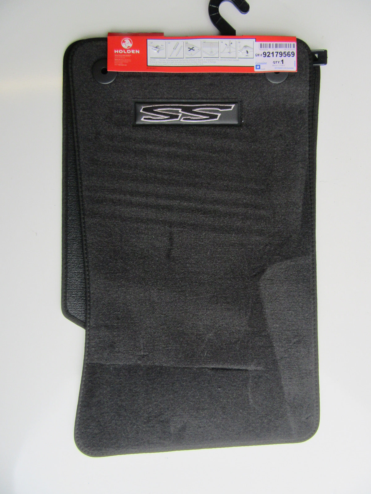 VE UTE BLACK SS SV8 FLOOR MATS 2 PIECE UTE VE V8 COMMODORE GENUINE NEW