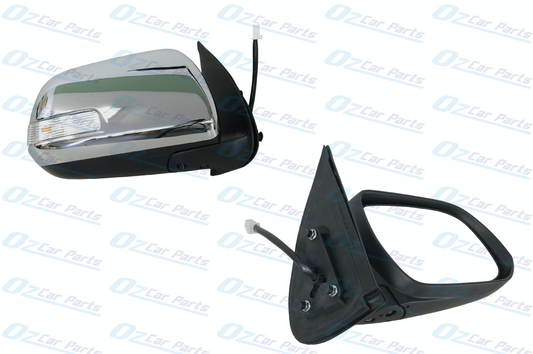 Passenger Side Electric Door Mirror with Blinker Chrome 5 Pin for Toyota Hilux 11-15