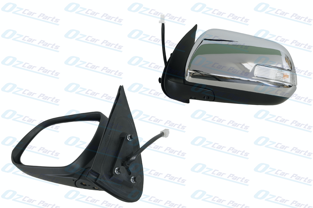 Driver Side Electric Door Mirror with Blinker Chrome 5 Pin for Toyota Hilux 11-15