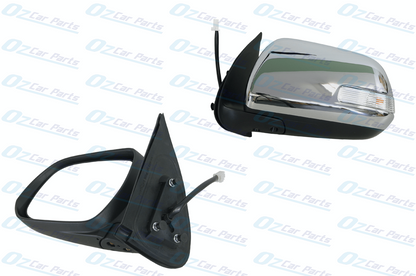 Driver Side Electric Door Mirror with Blinker Chrome 5 Pin for Toyota Hilux 11-15