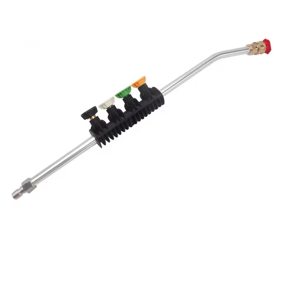 BEAR FORCE | 1/4" Pressure Washer Bent Extension Lance Wand + 5x Nozzles
